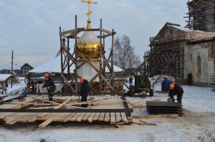 22.01.2014 Доставка шпиля на колокольню