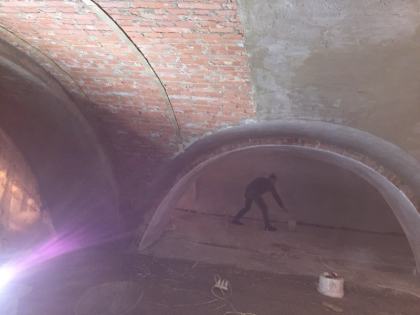 Штукатурка сводов центральная часть 28.01.2018