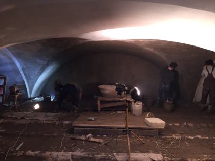Штукатурка сводов центральная часть 28.01.2018