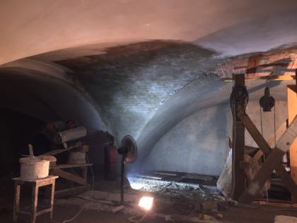 Штукатурка сводов центральная часть 28.01.2018