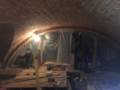 Штукатурка сводов центральная часть 28.01.2018