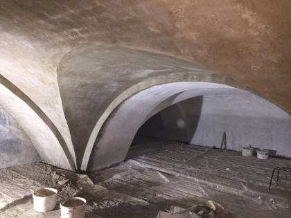 Штукатурка сводов центральная часть 28.01.2018