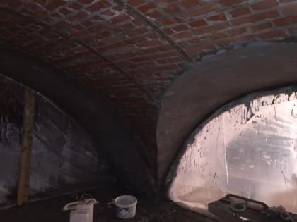 Штукатурка сводов центральная часть 28.01.2018