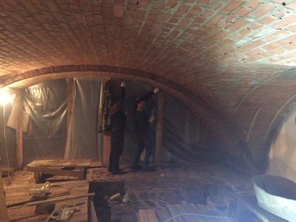 Штукатурка сводов центральная часть 28.01.2018
