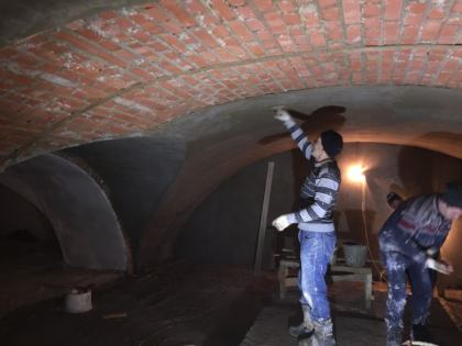 Штукатурка сводов центральная часть 28.01.2018