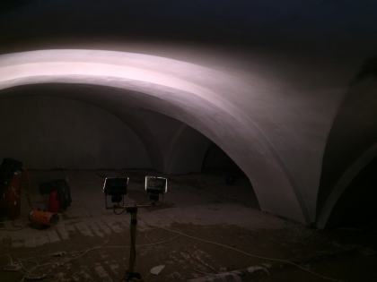 Штукатурка сводов центральная часть 28.01.2018