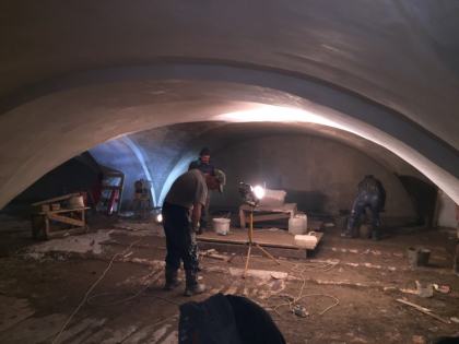 Штукатурка сводов центральная часть 28.01.2018